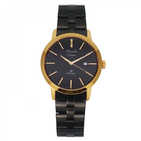 Alexandre Christie AC 1007 Gold Black Man Steel MDBEGGR